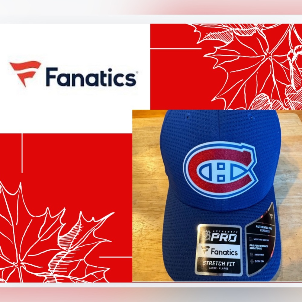 Fanatics L/XL fitted Montreal Canadians baseball cap